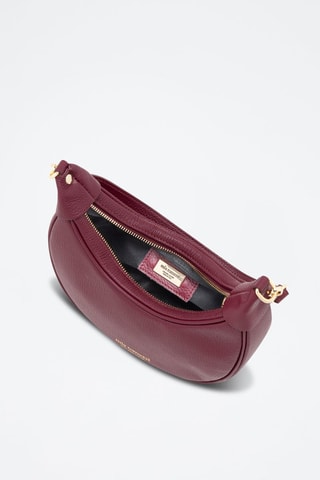Sac porté épaule en cuir Carabelli - Bordeaux
