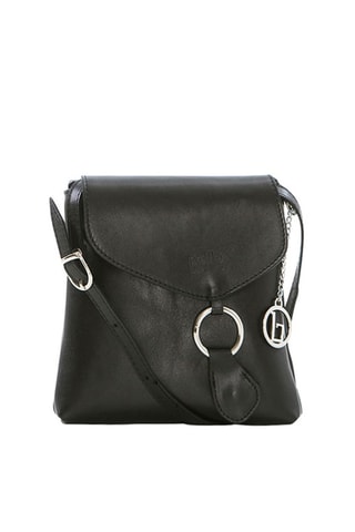 Sac bandoulière en cuir Ortica - Noir