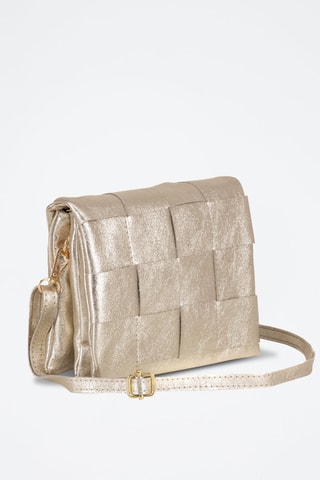 Sac bandoulière en cuir Empoli - Argenté