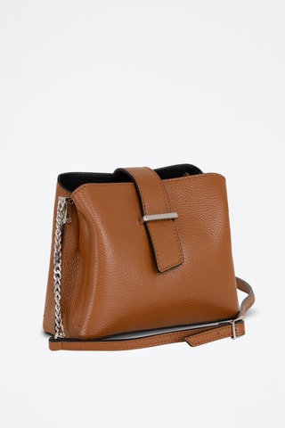 Sac bandoulière en cuir Frascati - Marron