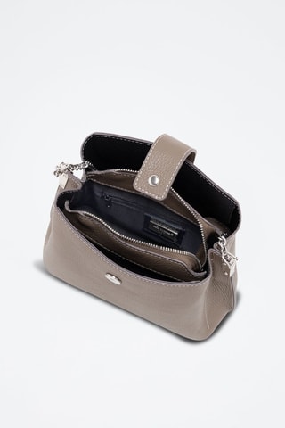 Sac bandoulière en cuir Frascati - Taupe