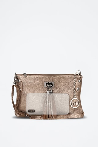 Sac bandoulière en cuir Navigli - Doré