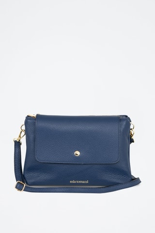 Sac bandoulière en cuir Fonzaso - Bleu