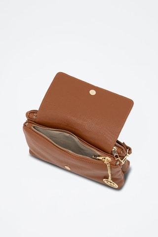 Sac bandoulière en cuir Fonzaso - Marron