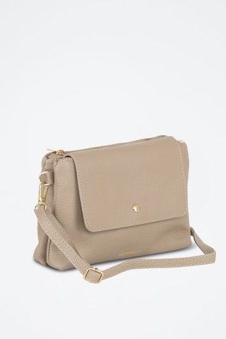 Sac bandoulière en cuir Fonzaso - Taupe