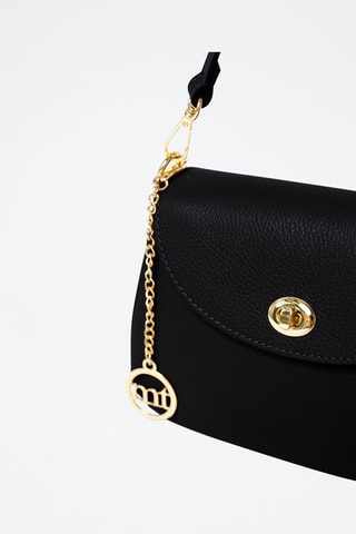 Sac bandoulière en cuir Evaristo - Noir