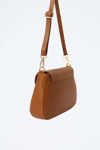 Sac bandoulière en cuir Evaristo - Marron