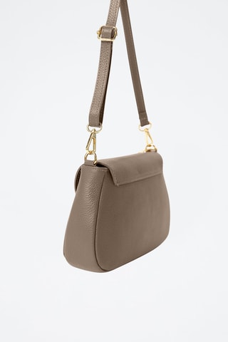 Sac bandoulière en cuir Evaristo - Taupe