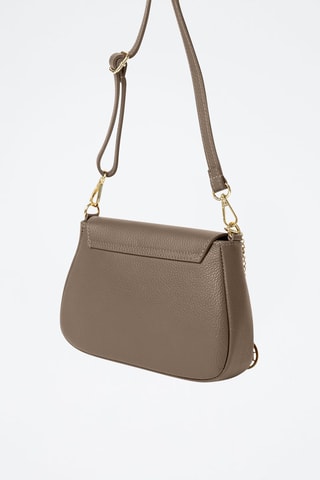 Sac bandoulière en cuir Evaristo - Taupe