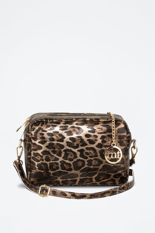 Sac bandoulière en cuir Caltanissetta - Marron