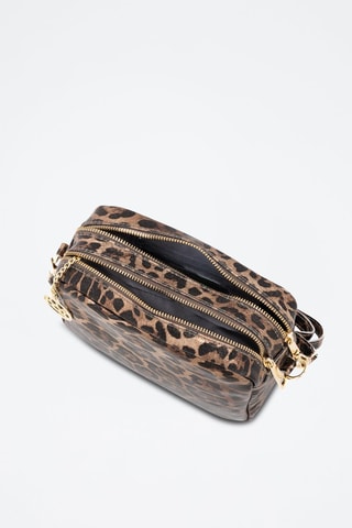 Sac bandoulière en cuir Caltanissetta - Marron