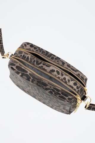 Sac bandoulière en cuir Caltanissetta - Taupe