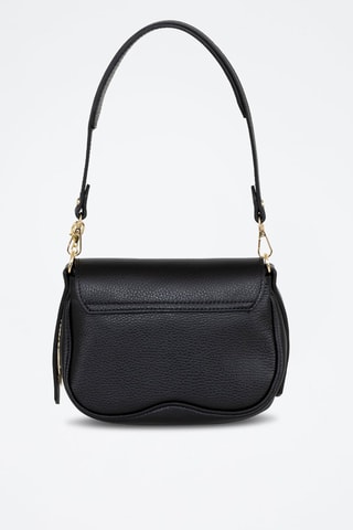 Sac bandoulière en cuir Bambaia - Noir