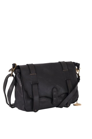 Sac bandoulière en cuir Cinisello - Noir
