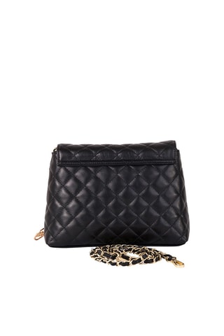 Sac bandoulière en cuir Crema - Noir