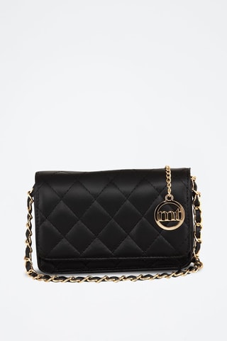 Sac bandoulière en cuir Ailanti - Noir