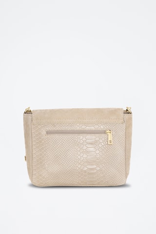 Sac bandoulière en cuir Dergano - Beige