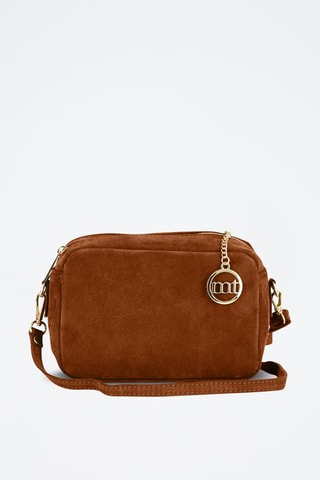 Sac bandoulière en nubuck Vittadini - Marron