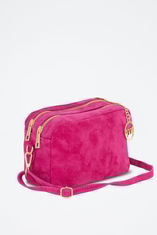 Sac bandoulière en nubuck Vittadini - Rose