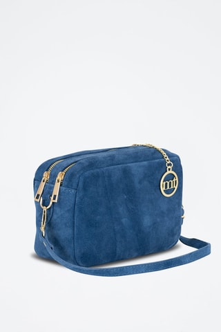 Sac bandoulière en nubuck Vittadini - Bleu