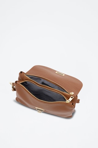 Sac bandoulière en cuir Masaniello - Marron