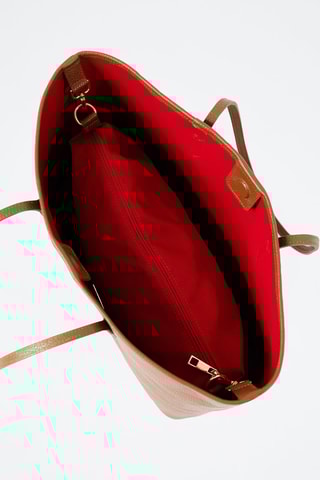 Cabas en cuir Bassini - Marron