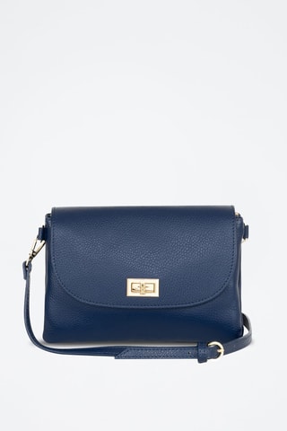 Sac bandoulière en cuir Masaniello - Bleu