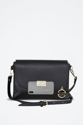 Sac bandoulière en cuir Masaniello - Noir