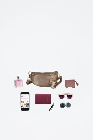 Sac bandoulière en cuir Perugino - Doré