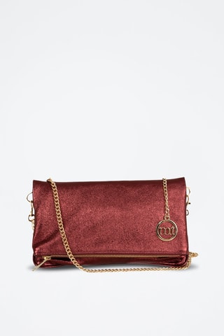 Sac bandoulière en cuir Auronzo Bordeaux