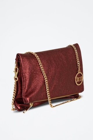 Sac bandoulière en cuir Auronzo Bordeaux