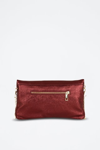 Sac bandoulière en cuir Auronzo Bordeaux