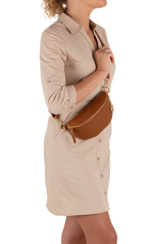 Sac bandoulière en cuir Perugino Marron