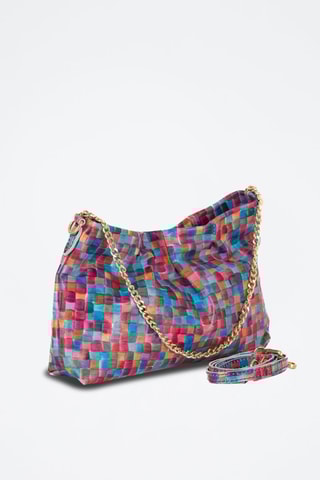 Sac bandoulière en cuir Gorani Multicolore