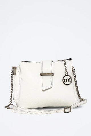 Sac bandoulière en cuir Frascati Blanc