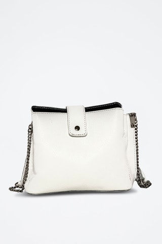 Sac bandoulière en cuir Frascati Blanc