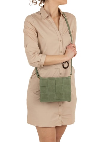 Sac bandoulière en nubuck Empoli Kaki