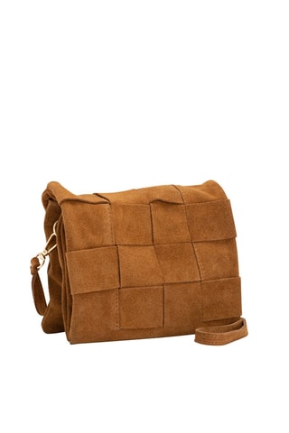 Sac bandoulière en nubuck Empoli Cognac