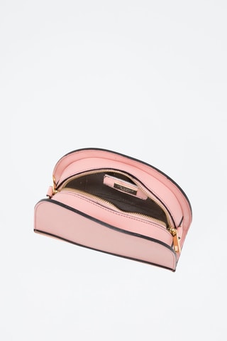 Sac bandoulière en cuir Cassala Rose et camel