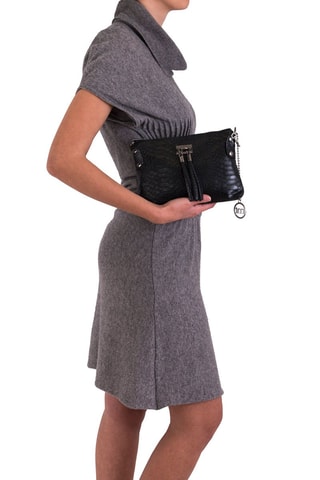 Sac bandoulière en cuir Navigli - Noir