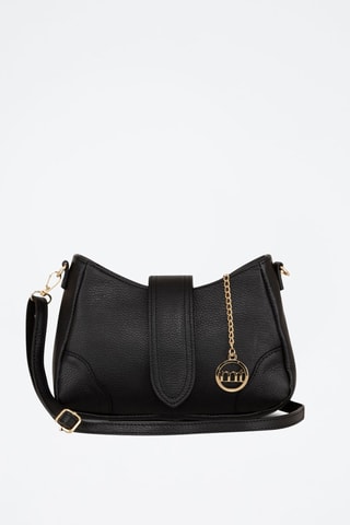 Sac bandoulière en cuir Cassolo - Noir