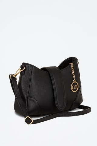 Sac bandoulière en cuir Cassolo - Noir