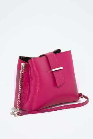 Sac bandoulière en cuir Frascati - Fuchsia