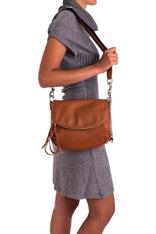 Sac bandoulière en cuir Pontida - Camel