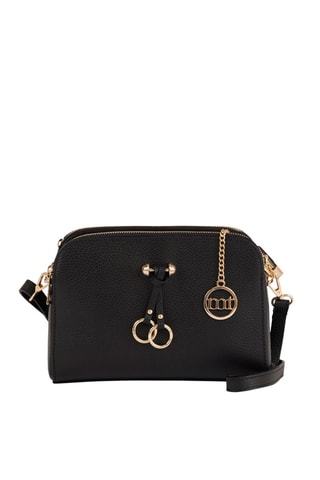 Sac bandoulière en cuir Certosa - Noir