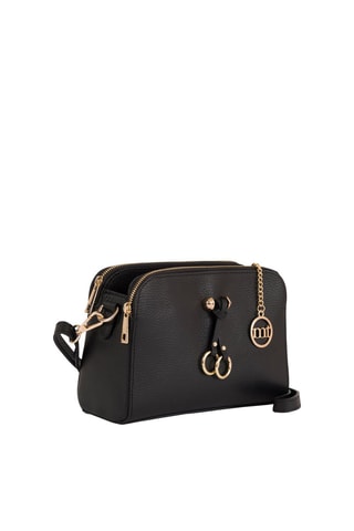 Sac bandoulière en cuir Certosa - Noir