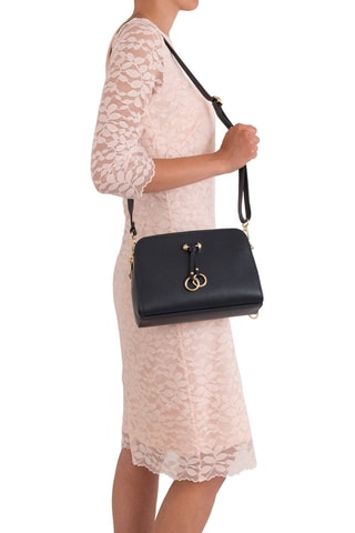 Sac bandoulière en cuir Certosa - Bleu