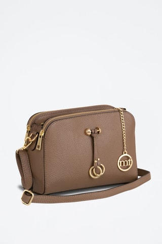 Sac bandoulière en cuir Certosa - Taupe