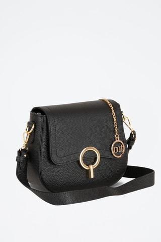 Sac bandoulière en cuir Carracci - Noir