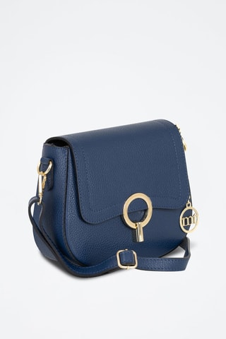 Sac bandoulière en cuir Carracci - Bleu